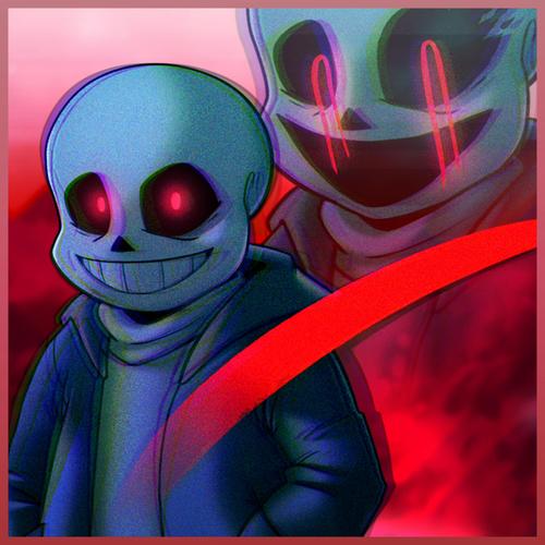 Glitched/Algophobia Trio //(VHS!Sans x Last Breath Sans x Wiki