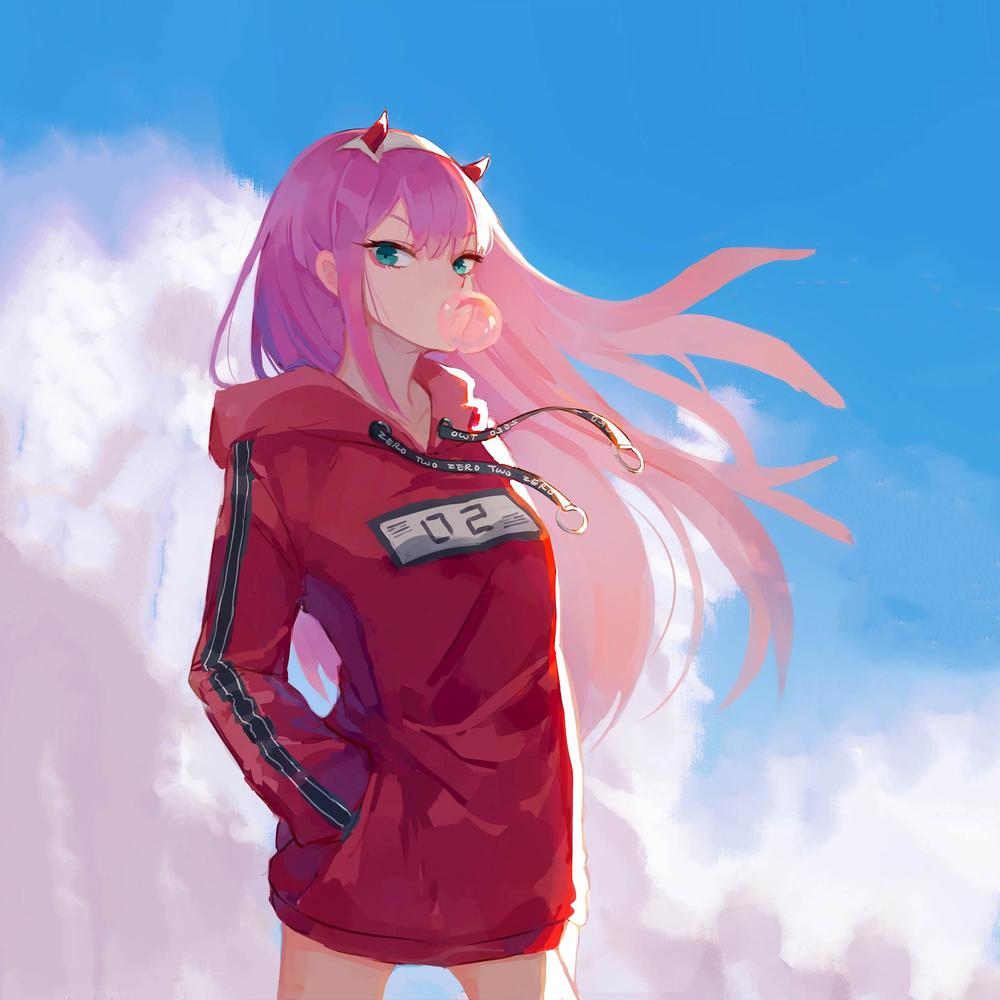 Darling Ohayo!  Darling in the franxx, Anime girl, Zero two